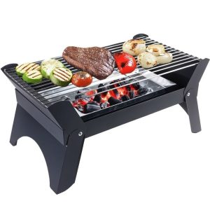 باربیکیو و کباب پز ذغالی گرین لاین 092650 Green Lion Qudra Foldable BBQ Grill – Black